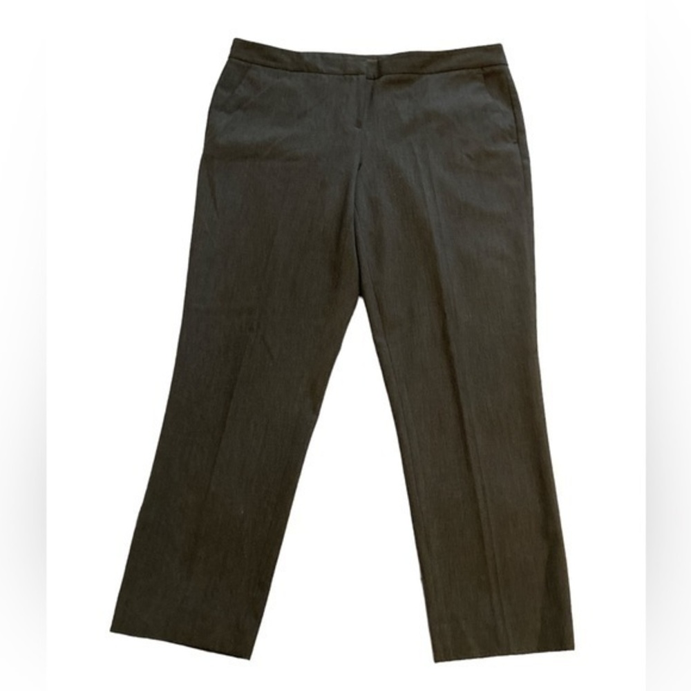 Vince Camuto Womens Straight-Leg Pants Size 10 ponte ankle pant charcoal gray